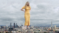 giantess crush collage feet giga city mega blonde color clothed buildings dress sandals foot_crush airplane london looking_down looking yawn clouds shoe_crush outdoors sky docop looking_at_city looking_at_tinies down