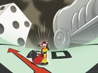 drawing micro furry color blue_eyes shrinking fox shrunken shrunken_woman game looking_up dice bootysquish thekitsunekit board monopoly pawns