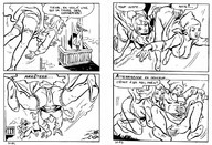 breasts drawing insertion manga sex anime western_artwork shrunken_men tomthumb lineart between_breasts