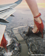 crush collage feet city color destruction high_heels buildings foot_crush airplane river clouds shoe_crush outdoors sky mrgiantesslover styleheroine
