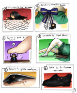 drawing feet comic color male clothed toes barefoot saliva shoes french under_foot genshin_impact majoumegami genshin venti