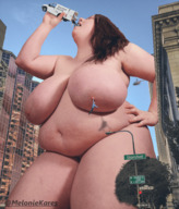 breasts nipples giantess collage nude vore city mega color large_breasts long_hair mouth buildings helicopter huge_breasts brunette topless street bbw kneeling hand falling vehicles clouds photograph outdoors sky truck closed_eyes trees hanging_on on_nipple handled hanging_on_nipple hand_on_hips thick_thighs bare_back bare_legs bare_midriff stretch_marks starshot bare_thighs didi_star melonie_kares
