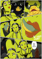 breasts drawing growth giantess panties vore mega alien comic color large_breasts tongue mouth cleavage smiling scared lips hand star_wars collar fishnets open_mouth dangle tentacles choker chains closed_eyes licking_lips headband dialogue semi_nude hands_on_hips running_away hood handled bending_forward green_skin pinched looking_at_tiny cloak bare_legs dangerking11 oola hutt jabba_the_hutt giantessphile twilek Mega lekku