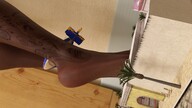 feet city color barefoot soles indoors shrunken_city tattoo trees zeppelin digital_render bare_legs velocity-vektor