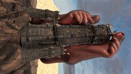 giantess feet mega color toes desert stockings tower clouds outdoors sky nylon nail_polish digital_render velocity-vektor