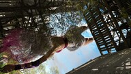 color clothed skirt low_angle socks clouds outdoors sky point_of_view white_socks temple digital_render bare_back handstand velocity-vektor