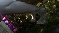giantess color high_heels buildings stockings socks outdoors trees white_socks temple digital_render velocity-vektor