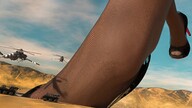 color high_heels helicopter desert stockings nylons sand mountains vehicles clouds outdoors sky digital_render velocity-vektor