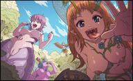 breasts drawing nipples giantess karbo nude vore wings blonde color long_hair tongue blue_eyes mouth pubic_hair purple_hair blue_hair fairy topless waterfall yellow_eyes smiling felarya short_hair underboob hand mawshot giantesses clouds outdoors sky antlers snake_girl closed_eyes monster_girl harpy trees looking_at_viewer bare_butt handled looking_at_tiny pointed_ears bare_legs bare_midriff miniguy bare_thighs felarya_voracious_defense pipril_(felarya) melany_(felarya) ivery_(felarya)