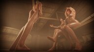giantess nude blonde black_hair color barefoot topless low_angle red_hair sitting underboob giantesses indoors point_of_view sauna digital_render bare_back the_witcher bare_legs bare_midriff triss ciri triss_merigold yennefer bare_thighs warmdonkpocket virtual_youtuber witcher_3