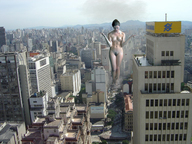 giantess crush collage nude feet city mega color destruction pubic_hair buildings brunette topless short_hair hand looking_down cruel sky debris bare_legs bare_midriff bare_thighs gtsproductions mjranum-stock