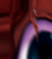 micro blue_eyes red_hair animation close_up dangle freckles orange_hair anon foreshortening hair out_of_frame extreme_angle soft_paints