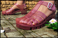 shoes tiny domination shrunken_man digital_render up_close starkadhr trapped_under_foot