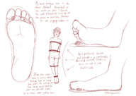 drawing giantess feet monochrome barefoot soles tiny sweat insole sketch rarayagts