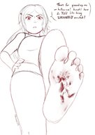 crush feet blood gore sketch rarayagts destroy
