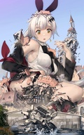 bunny_ears bridge destruction ear_rings girls_frontline five_seven corpsmanwelt