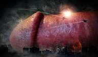 collage city destruction giant military explosion skycrapers fighter_planes