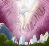 drawing gentle giantess city blonde color between_toes indoors fluff nikkiscutefeet ghostbutterfly on_flip-flop