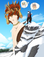 giantess furry macro wolf goddess red_hair cerberus mountains greek norse coracroma jazzumi dema svarta-perlan-gc