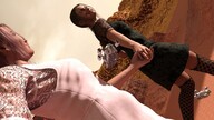giantess desert spaceship lingerie walking multiple_giantesess digital_render dinosaurs velocity-vektor