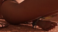 giantess feet barefoot underwear dinosaur thighs digital_render velocity-vektor