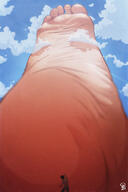 giantess feet soles clouds point_of_view ozzidevs towering_foot