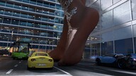 giantess city barefoot buildings street walking vehicles digital_render up_close velocity-vektor