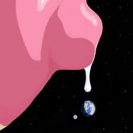 breasts drawing nipples giantess chief space color planet lactation cosmic_giantess