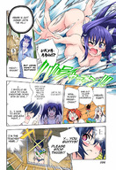 drawing giantess nude wings manga comic color blue_hair red_hair water_gun yuuna-sans_ghost_inn chisake karura