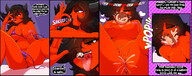 drawing nude pussy blushing horns masturbation black_hair color cum mouth saliva red_eyes orgasm max demoness teasing undressing squirting chewing mspaintgts mae stretchy maw