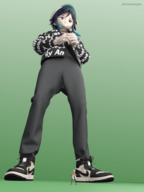 micro giant male clothed shoes pants drip point_of_view shrunkengts genshin_impact venti gentle_giant