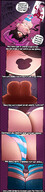 drawing nipples insertion pussy panties blushing black_hair color blue_eyes topless anal entrapment asshole cat_girl june tinies smothering striped_panties internal_view mspaintgts x_ray par