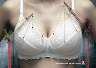 breasts gentle giantess cleavage bra advertisement crane