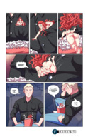 nude large_breasts long_hair cinema red_hair popcorn minigirl shrunken_woman falling freckles shrink-fan-comics