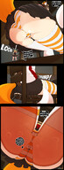 drawing panties upskirt comic color butt butt_crush tiny fox sitting fox_girl elf_girl smothering striped_panties mspaintgts tiny_female
