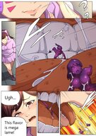 drawing giantess comic color tongue teeth saliva internal_view overwatch d.va gummy_boy gummies gummy_girl