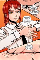 crush comic blood red_hair cruel in_hand guireyart10 makima chainsaw_man