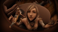 giantess shrinking final_fantasy low_angle multiple_sizes pinned magic looking_at_tiny shrunking_woman bare_thighs extreme_angle aeiou tinier_than_tiny warmdonkpocket sequence_210422