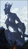 breasts nipples giantess nude furry macro giga horns looming mountains scalie argonian 80lines downscaled