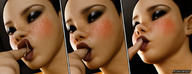 giantess vore comic lips voluptuous makeup olympia digital_render ashkiiwolf