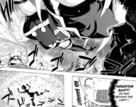 growth giantess blushing manga blonde comic monochrome massage top dialogue between_breasts mato_seihei_no_slave shushu_suraga