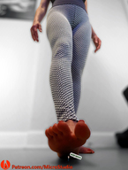 collage feet clothed barefoot tiny unaware imminent_crush up_close microstudio
