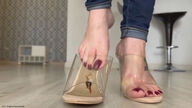 collage feet clothed high_heels climbing tiny unaware shrunken_man pedicure up_close msku