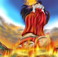 mega purple_hair sailor_moon sandals fire sailor_mars