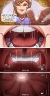 vore comic mouth saliva uvula unaware camera swallowed overwatch d.va esophagus streaming buttercupzoey