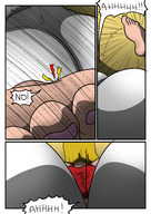 feet comic butt unaware falling on_butt between_buttcheeks entrecoxas psuedonymph