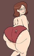 panties butt milf on_butt stuck_to_butt hilda_(series) alfur johanna_(hilda) cl0wn_meat