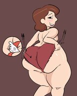 panties butt milf panty_entrapment hilda_(series) alfur johanna_(hilda) cl0wn_meat