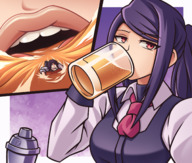 vore lips unaware drinking beer imminent_vore thunderafterdark jill_stingray va-11_hall-a