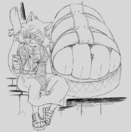 furry toes sandals unaware between_toes penny_(ethan64) emmacat64